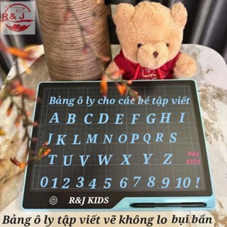 R&J-3 chuyên sỉ- Bảng Viết Tự Xóa Ô LY Màn Hình LCD Thông Minh Cho Bé Tập Viết, Tập Vẽ - BẢNG SẠCôli