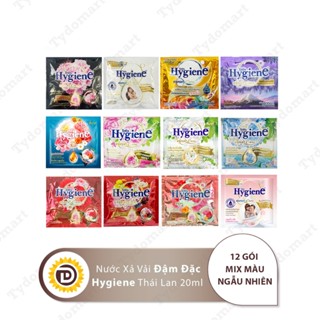 Nước Xả Vải Hygiene Thái Lan Gói Nhỏ 20ml/Gói Mix Màu Thử Mùi Hương