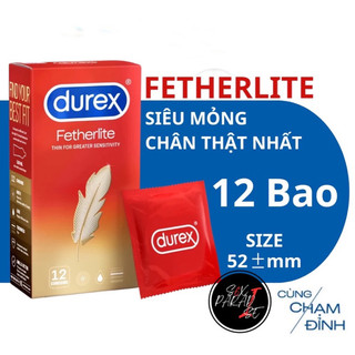 Bao cao su DUREX hộp 12 cái tùy chọn (Durex Performa, Fertherlite, Pleasuremax, Ultima, Kingtex, Invisible)