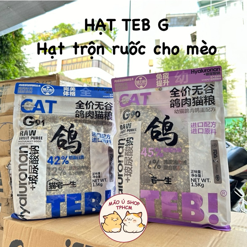 HẠT TEB G - HẠT TRỘN RUỐC CHO MÈO