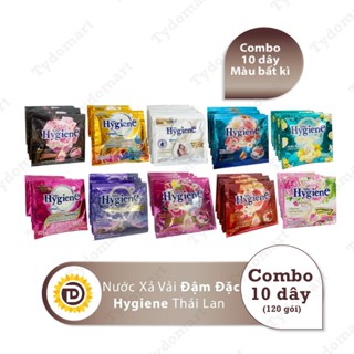 [COMBO 10 DÂY] Nước xả vải Hygiene Đậm Đặc Gói Nhỏ Tiện Lợi 240ml Giúp Làm Thơm Quần Áo