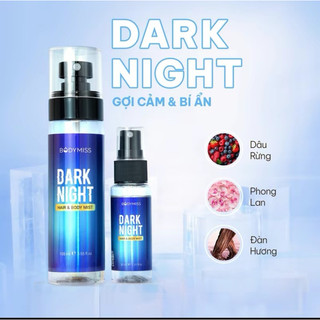 Body mist Nam Xịt Thơm Toàn Thân Dark Night và Hide seêk Body Mist lôi cuốn gợi cảm