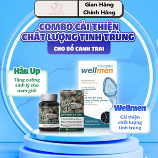 Combo Wellmen & Hàu Up–Hỗ trợ Cải Thiện Chất Lượng Tinh Trùng Và Tăng Cường Sinh Lý Nam Giới