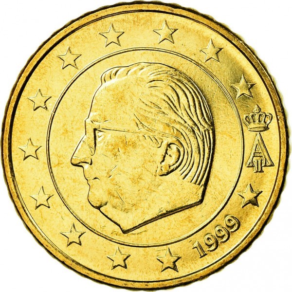 Đồng xu 50 cent Euro Bỉ năm 1999, sưu tầm & lưu thông