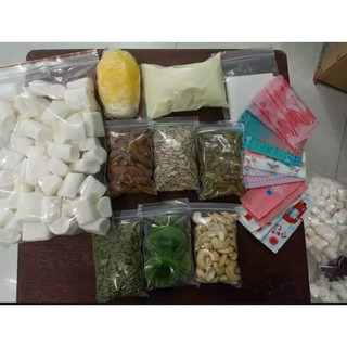 set nguyên liệu làm kẹo nougat (kẹo hạnh phúc )