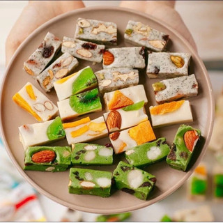 set nguyên liệu làm kẹo nougat (kẹo hạnh phúc )