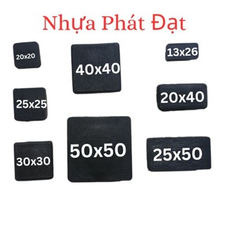 COMBO 10 Đầu bịt sắt hộp BÊN TRONG (Xem Ảnh) bằng nhựa, Nút bịt chân bàn ghế kích cỡ 20x20, 25x25, 30x30, 40x40,...