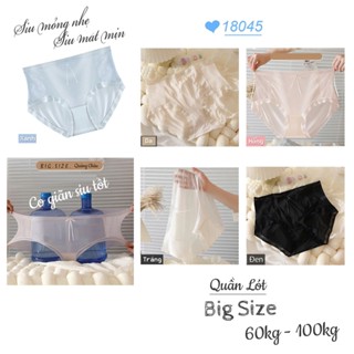 {100kg vừa} Quần lót chip BIGSIZE Quảng Châu cạp cao, lưng thun, tàng hình chống lộ viền - 18045
