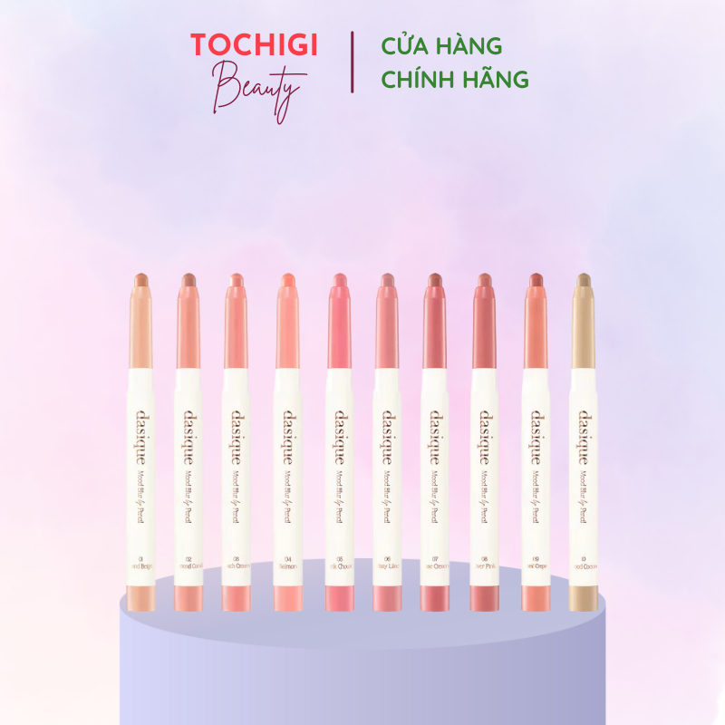Chì Kẻ Viền Môi Dasique Mood Blur Lip Pencil 0.9g Mịn Lì Lên Màu Đẹp Thuần Chay Vegan