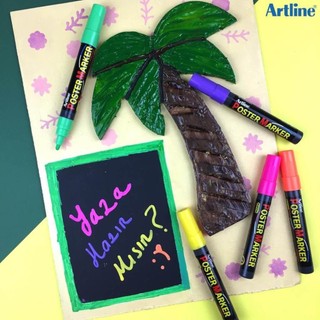 Bút vẽ lên kính cao cấp Artline, mực bôi được, hàng chính hãng, đúng chuẩn, an toàn người dùng