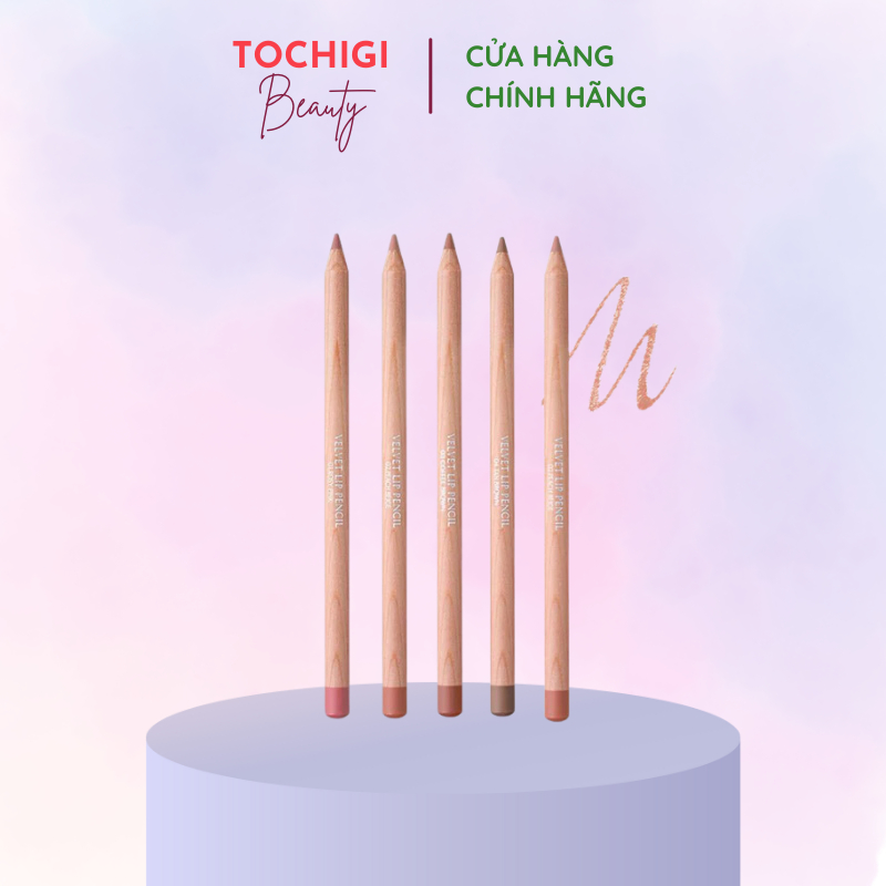 Chì Kẻ Viền Môi Clio Velvet Lip Pencil siêu mịn [ Kèm Gọt Bút ]