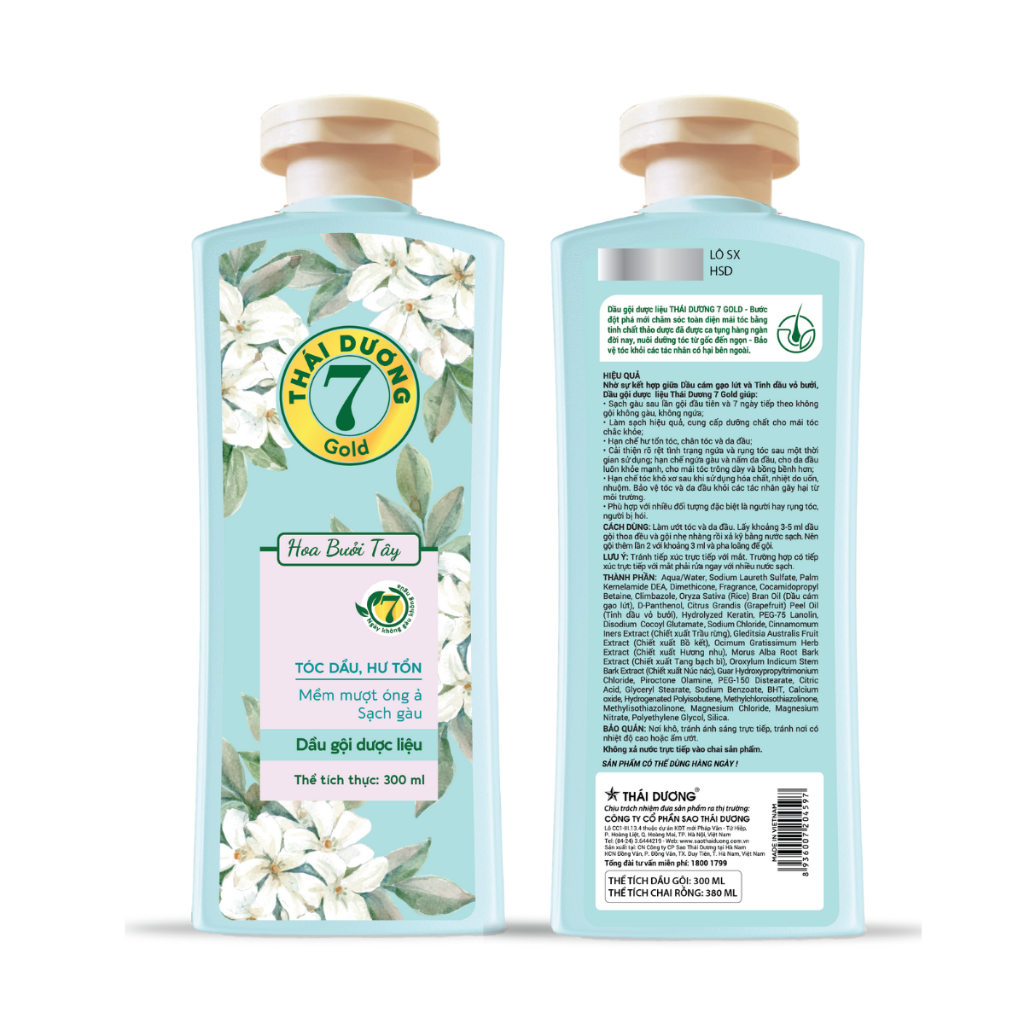 [Live Combo] Mua Dầu gội Thái Dương 7 Gold Hoa Bưởi Tây 500ml Kèm quà tặng | BigBuy360 - bigbuy360.vn
