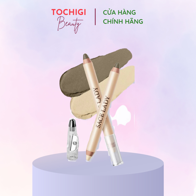Bút Tạo Khối SACE LADY hai đầu trang điểm Mượt Mà Tự Nhiên 3.2g