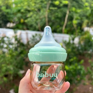   2 NÚM BÌNH  Bình sữa cổ rộng PPSU cho bé sơ sinh 90ml và 120ml ,160ml cao cấp Babuu   sẵn núm S 0-3m  