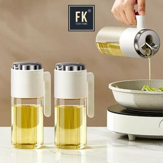  Chai đựng dầu ăn thủy tinh thông minh FEEKA cao cấp nắp tự đóng mở bình đựng dầu ăn thủy tinh 500ml 