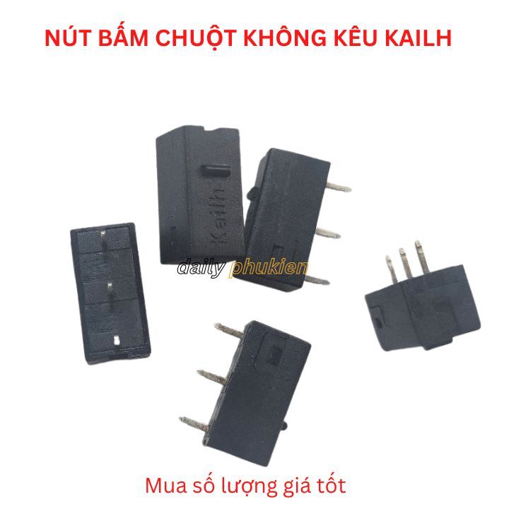 Combo 2 Nút Click chuột Kailh Silent ( không kêu) , Nút bấm chuột chống ồn