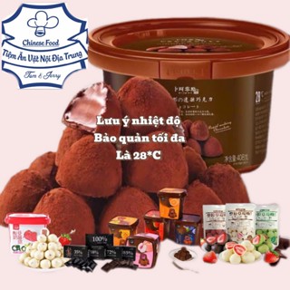 [shop mới] Nama socola tươi 408gr , Nguyên Chất Đen Đắng Không Đường , Hoa quả với nhiều lựu chọn