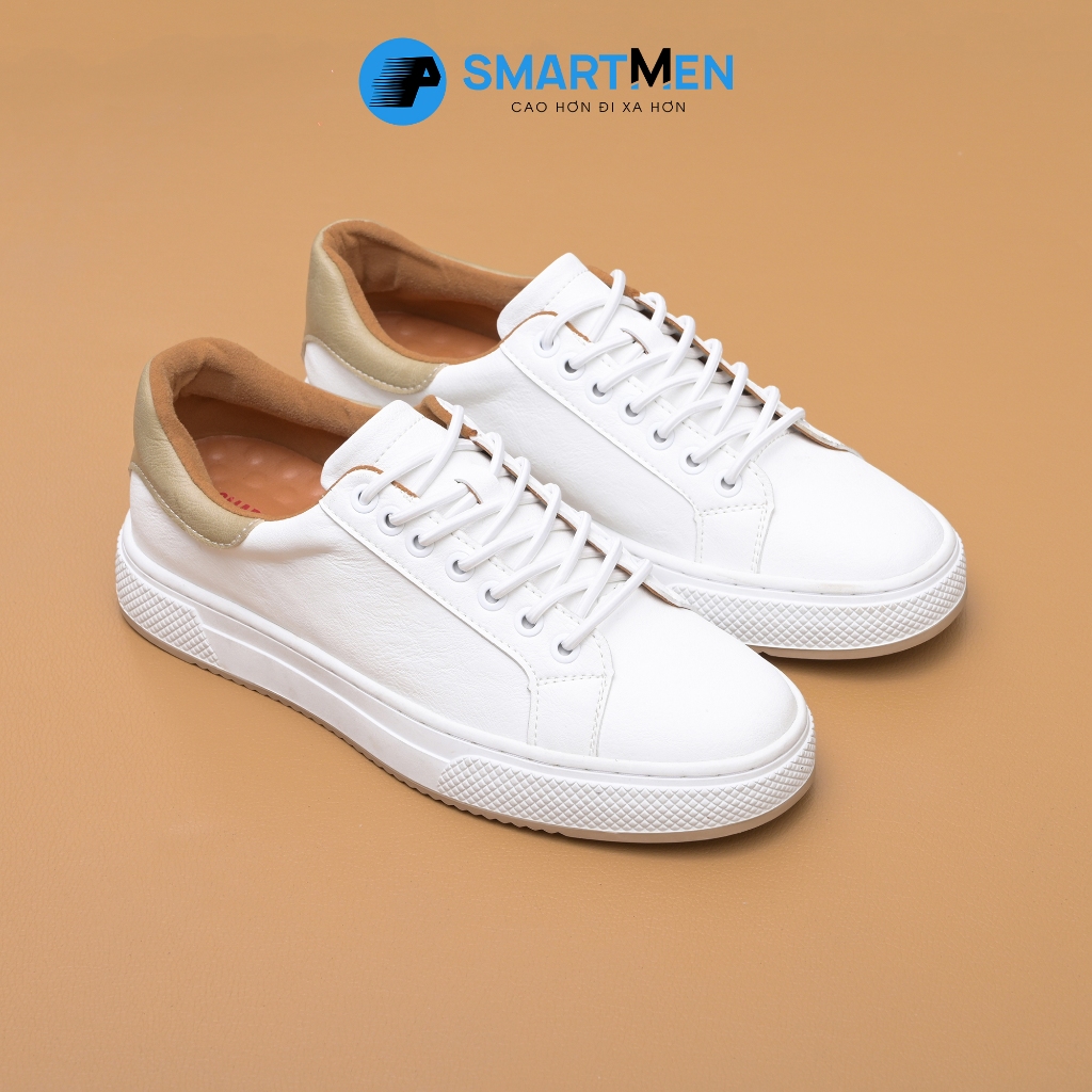 Giày Thể thao tăng chiều cao Smartmen DELTA-08 Trắng