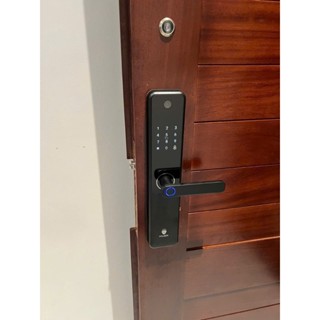 Khóa cửa vân tay thông minh HL-M02 mở khóa vân tay, thẻ từ, chìa cơ, mật khẩu, app điện thoại