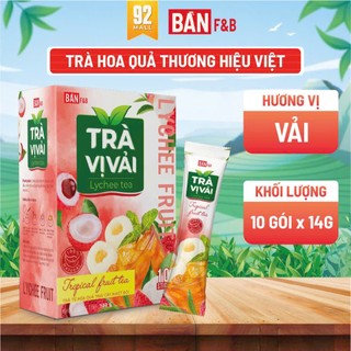 Trà Vải Hòa Tan Giải Nhiệt Thanh Lọc Cơ Thể Hộp 10 Gói Thương hiệu Ban Coffee