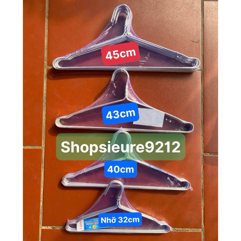 10 móc phơi quần áo 27cm,32,40,43,45cm