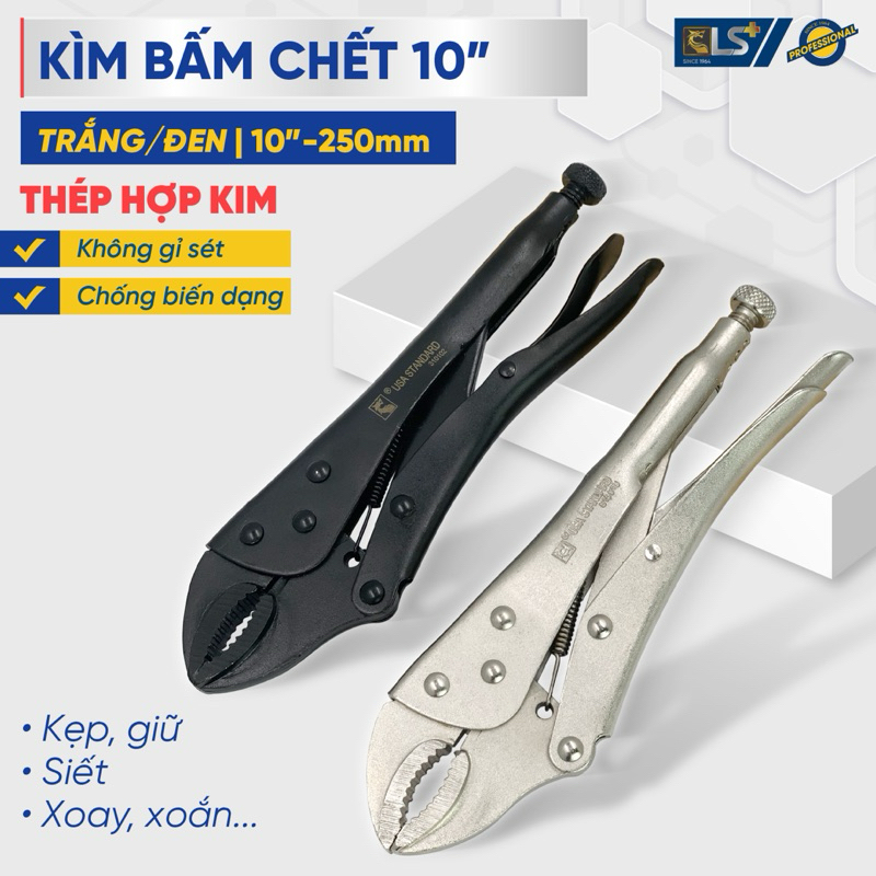 kìm bấm chết 10in 250mm màu trắng hoặc đen tuỳ đợt