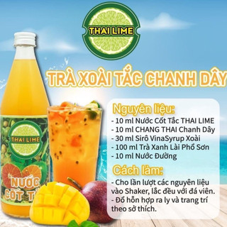 Nước Cốt Chanh / Cốt Tắc Thai Lime Chai 500ml