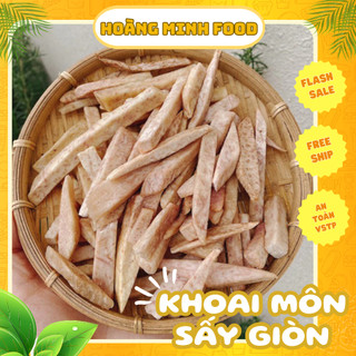  Khoai môn sấy giòn Hoàng Minh Foods ngọt bùi béo giòn tự nhiên chuẩn hàng xuất khẩu đặc sản Đà Lạt 