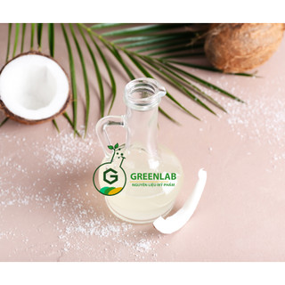 Dầu dừa ép lạnh organic (Coconut Oil) Greenlab - 50ml / 100ml - Dầu nền thiên nhiên