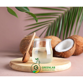 Dầu dừa ép lạnh organic (Coconut Oil) Greenlab - 50ml / 100ml - Dầu nền thiên nhiên