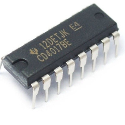 COMBO 5 CON IC CD4017 CD4017BE DIP-16