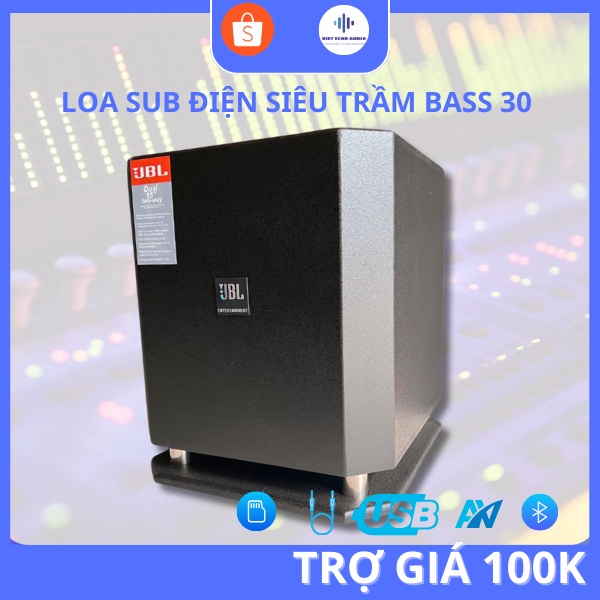 (TRỢ GIÁ 50K) LOA SUB ĐIỆN BASS 30 CÔNG SUẤT ĐỈNH, HIỆU ỨNG ÂM THANH SỐNG ĐỘNG, LOA THÙNG SƠN TĨNH S