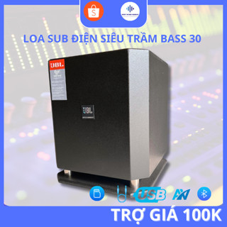 (TRỢ GIÁ 50K) LOA SUB ĐIỆN BASS 30 CÔNG SUẤT ĐỈNH, HIỆU ỨNG ÂM THANH SỐNG ĐỘNG, LOA THÙNG SƠN TĨNH SIÊU TRẦM CAO CẤP