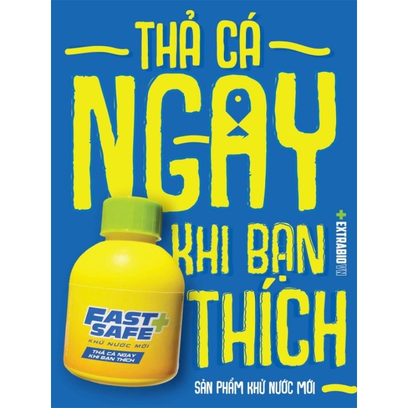Khử nước mới Fast Safe 100ml, thả cá ngay khi bạn thích