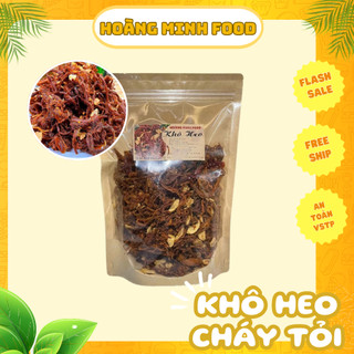  Khô heo cháy tỏi Hoàng Minh Food thịt heo sấy dai ngon đậm vị đảm bảo an toàn vệ sinh thực phẩm đồ ăn vặt hằng ngày 