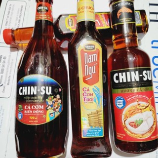  Nước mắm Chinsu hương cá hồi cá cơm Biển Đông chai thủy tinh 
