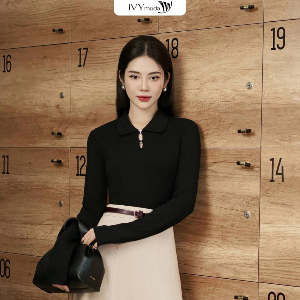 Áo thun nữ cổ đức DIVAS IVY moda MS 58M8987