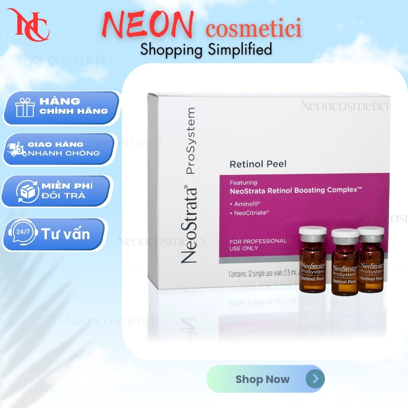 [Nhập khẩu] Peel Da Sinh Học Siêu Cấp NeoStrata ProSystem Retinol Peel 1.5ml