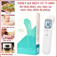 Nhiệt kế điện tử hồng ngoại đo trán, nách, cảnh báo khi sốt cho bé và người lớn CK-T1803