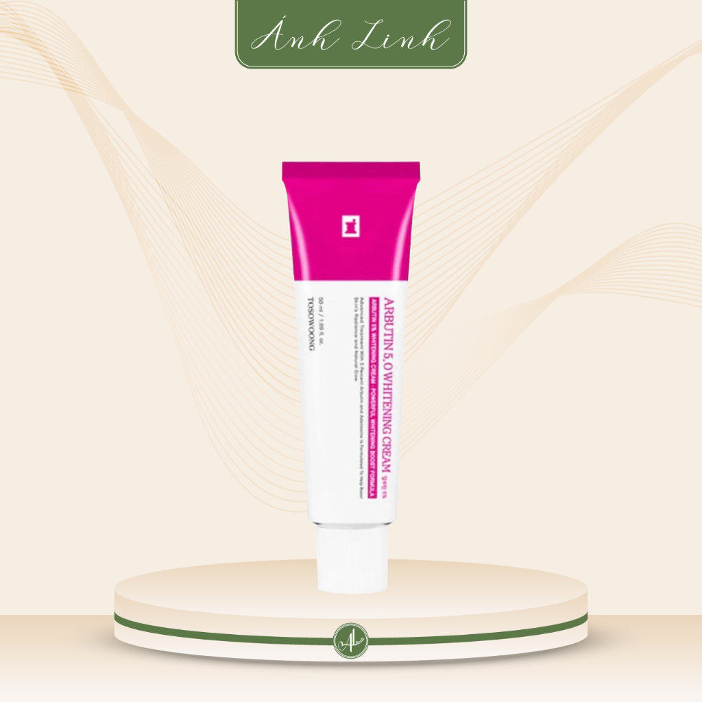 Kem Dưỡng Trắng Da Mờ Thâm Nám Tosowoong Arbutin 5.0 Whitening Cream 50ml