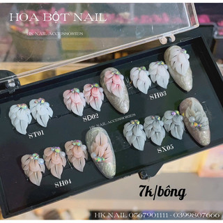 Hoa bột gắn móng trang trí HK NAIL ACCESSORIES