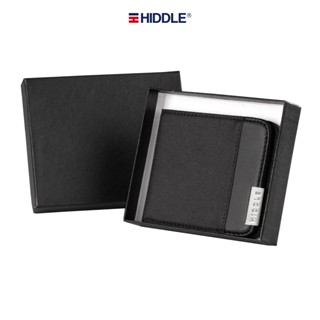 Ví vải phối da nam cao cấp HIDDLE màu đen nhiều ngăn, nhỏ gọn | H-V1