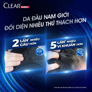 Dầu Gội Clear Men Shampoo 630g