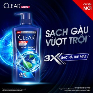 Dầu Gội Clear Men Shampoo 630g