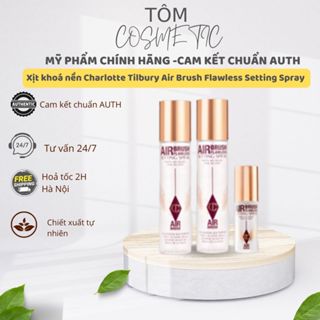(ĐỦ BILL)Xịt Khoá Nền Charlotte Tilbury Airbrush Flawless Setting Spray - Giữ Lớp Makeup Căng Mượt Suốt 16 Giờ