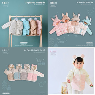 HRNEE Áo gió thể thao, áo phao, áo gile cho bé trai bé gái hãng Hrnee