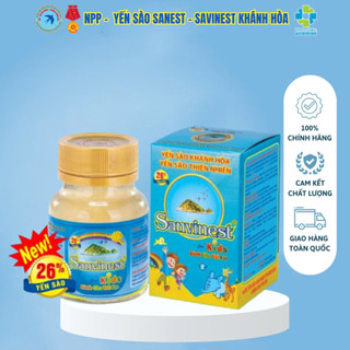  Lọ 62ml Yến Sào 26%. Nước Yến Sào Khánh Hòa Sanvinest Dành Cho Trẻ Em 