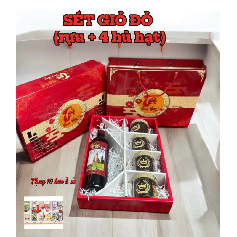 giỏ quà Tết, sét quà hạt ruu