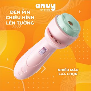  Đồ chơi đèn pin chiếu hình ảnh lên tường nhiều màu sắc 
