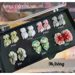 Hoa bột gắn móng trang trí HK NAIL ACCESSORIES